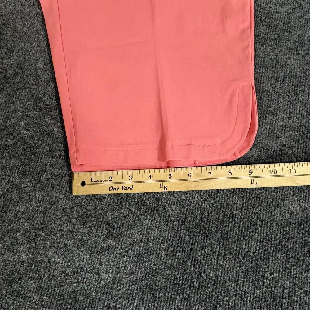 Anthony's Shorts Womens 16 Pink Coral Reef Bermuda Stretch Resort Wear Casual